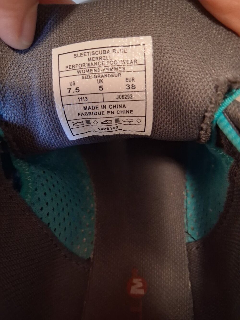 Merrell M-Connect Series Sleet Scuba Blue Walking Shoes - Picture 6 of 7